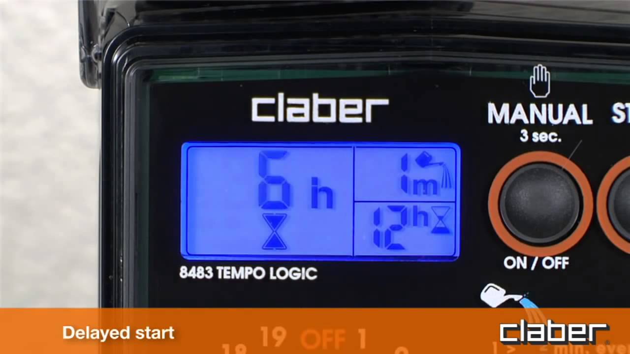 Claber Tempo Logic Battery Water Timer 8483 YouTube