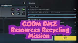 CODM DMZ Resources Recycling Mission Complete