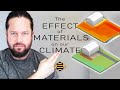 Materials and thermal outdoor comfort with honeybee  ladybug tools  grasshopper3d  rhino