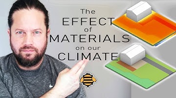 Materials and Thermal Outdoor Comfort with Honeybee | Ladybug Tools | Grasshopper3D | Rhino