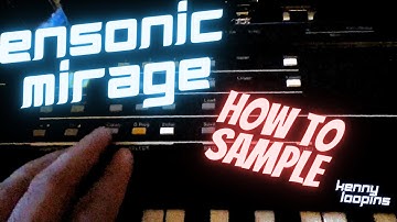 Ensoniq Mirage How to Sample, basic, getting started
