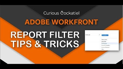 Adobe Workfront Report Filter Tips and Tricks