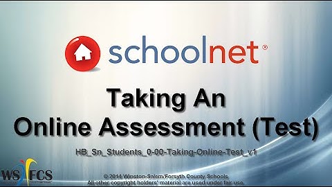 Students Taking a Schoolnet Online Test