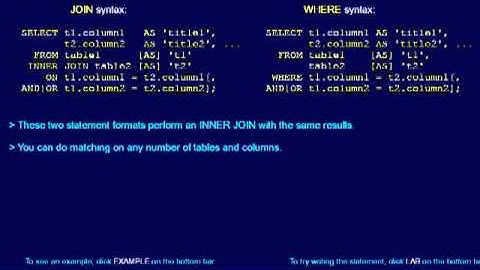 SQL 109 JOIN, INNER JOIN with multiple comparisons or equates