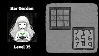 Her garden: secret code puzzle level 35 game walkthrough