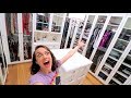 CLEANING MY HUGE CLOSET FOR THE FIRST TIME!