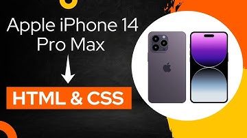 Apple iPhone 14 Pro Max with Html and Css | Mini Project Html Css