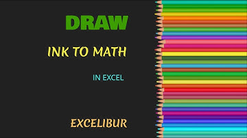 Draw in Excel | Ink to Math in Excel