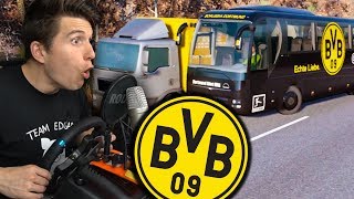 BUSFAHRER BEI BORUSSIA DORTMUND! ✪ FERNBUS SIMULATOR mit LENKRAD