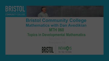 MTH 060 : section 1.9 Problem 16 - Mathematics with Dan Avedikian