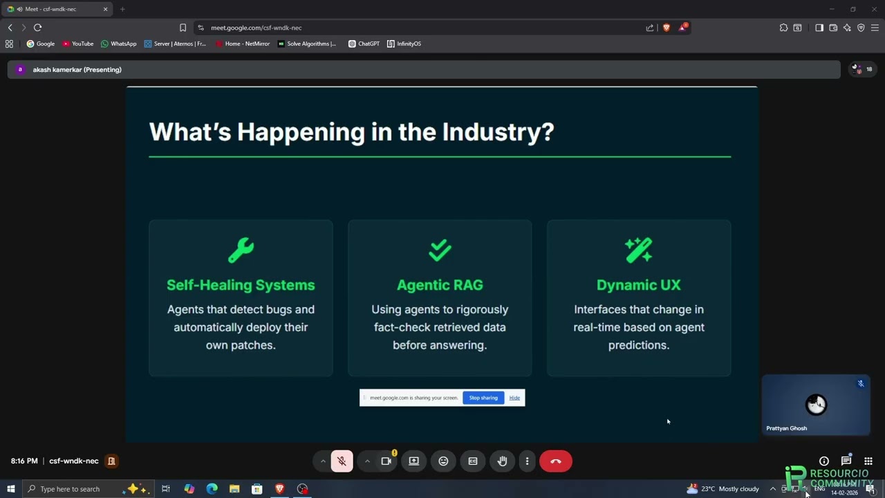 ADAPTING TO GENAI AND AGENTIC-AI IN 2026 || APERTRE 3.0 || FT. AKASH KAMERKAR #apertre #resourcio