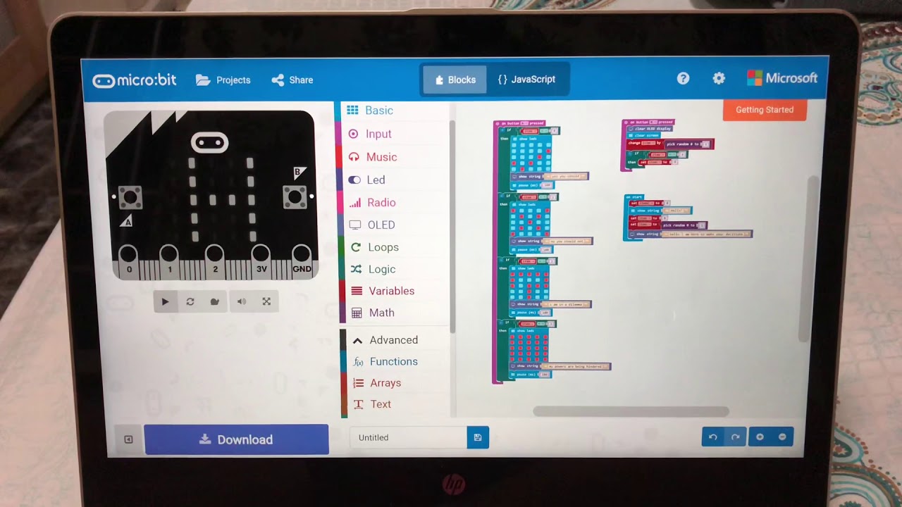 Microbit project 11 1B - YouTube