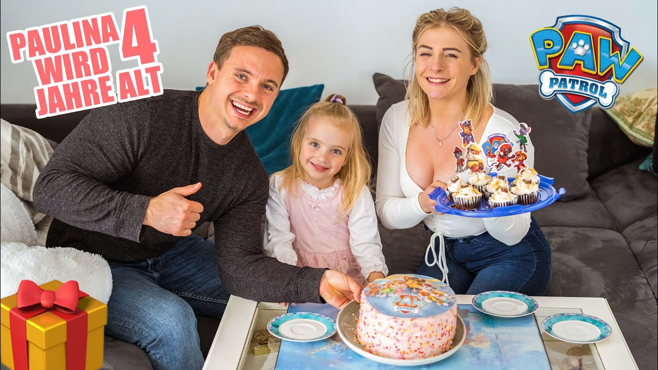 Paulinas Geburtstag 🥳  (mit Paw Patrol Torte und Muffins)