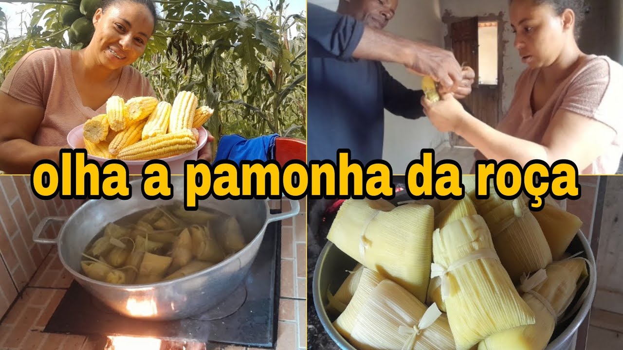 PAMONHA DOCE COM QUEIJO MILHO DIRETO DA ROÇA BEM FRESQUINHO