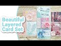 9 cards using 1 stamp & PMLs │You Are Enough │3D Flowers