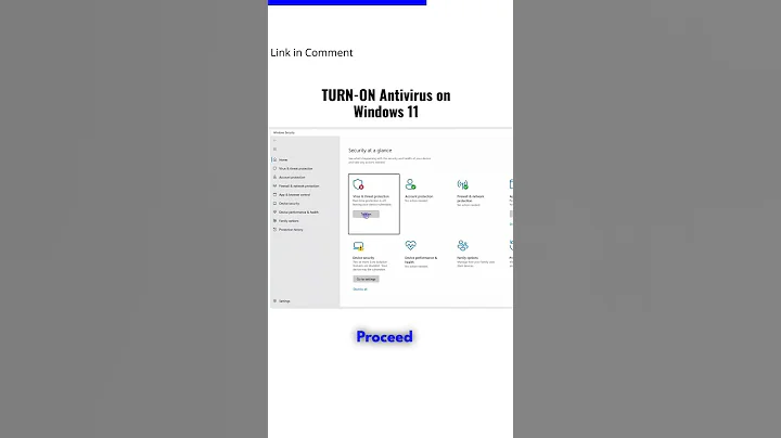 TURN-ON Antivirus on Windows 11