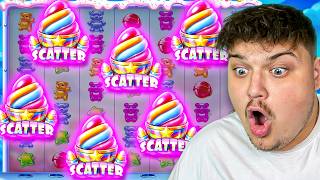 INCREDIBLE RETRIGGER BONUS On SUGAR RUSH 1000!
