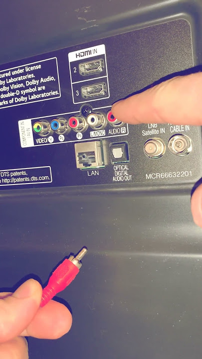 How to connect RCA cable? #shorts