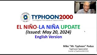 El Niño-La Niña Update (for May 2024) - English Version