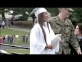 US Navy Sailor Surprises Sister at High School Graduation