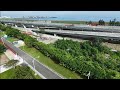 2026.06.30  淡江大橋 八里端橋下重力擋土牆施工 空拍直播