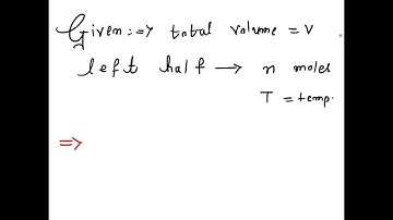 A sealed and thermally insulated container of total volume V is divided into two equal volumes by a…