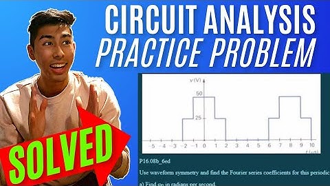 Fourier Series (even symmetry): Use waveform symmetry and find the Fourier series coefficients fo...