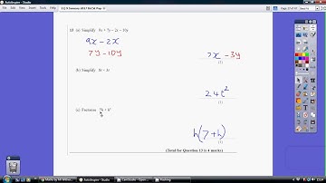 11) Edexcel IGCSE Foundation 1F - 9 January 2017 Q13