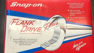 Snap-on 22 year Flank Drive Plus Box and Wrenches.