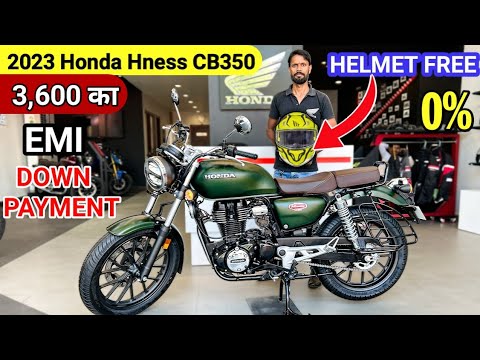 2023 Honda H'Ness CB350 DLX Pro OBD Finance Details 😱 | OFFER EMI Down Payment 🤑 || hness cb350 2023