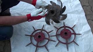 SUPER!!!Колеса ежи на легкий МБ!(ОБЗОР) Wheel spikes on a light walk-behind tractor!عجلات القنفذ