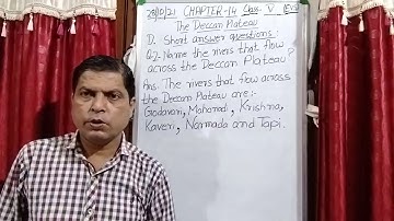 Class V EVS 28 10 2021 by Mr Rupesh Chapter 14 Deccan plateau