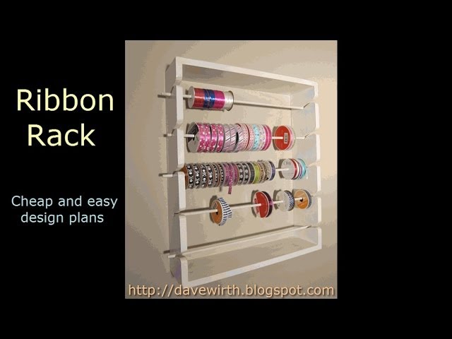 Ribbon Holder Digital Instructions, Instructions, Blueprints, Ribbon  Organizer Instructions, Wood Ribbon Holder, DIY Organizer 