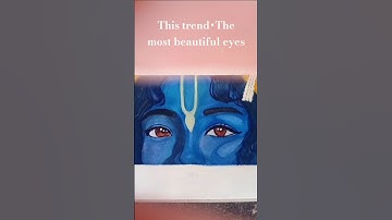 This trend with the most beautiful eyes🦚🌸 #art #krishna | Artmachine