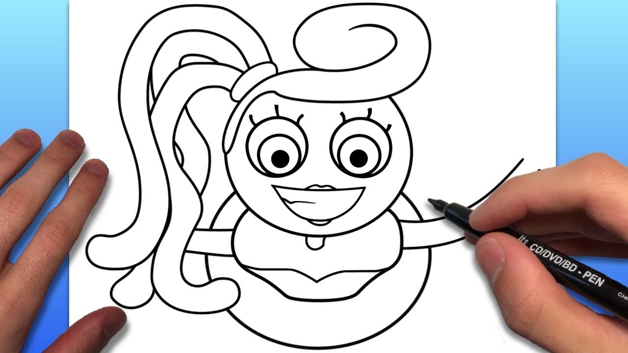 HOW TO DRAW MOMMY LONG LEGS  Friday Night Funkin (FNF) - (Draw & Color) 