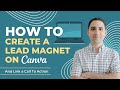 How to Create a Lead Magnet on Canva for Free and Link a Call to Action