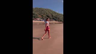 Nia Sharma Enjoying On Beach In Hot Bikini