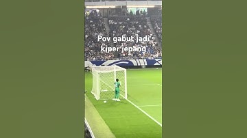 Kondisi kiper Jepang saat lawan Indonesia