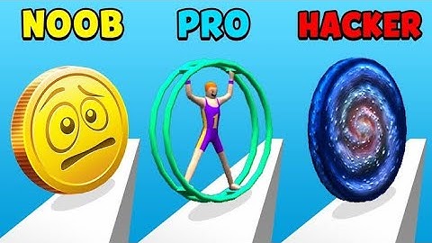 Coin Rush 3D Noob vs Pro vs Hacker Max Levels Gameplay Walkthrough iOS Android Game New Update KLMN9