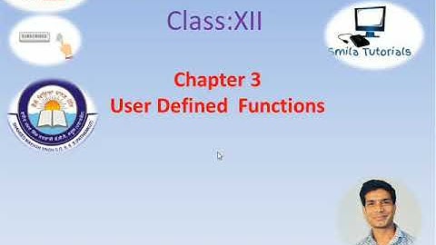 Class XII Chapter 3 Topic: What are various Components of  a Function?/ ਫੰਕਸ਼ਨ ਦੇ ਕਿੰਨੇ ਭਾਗ ਹੁੰਦੇ ਹਨ?