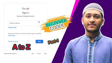 How to Make "Create Google Account" Page [ PART - 1 ] using HTML CSS | WEB CODER