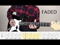 FADED - ALAN WALKER - Electric Guitar Cover + TAB