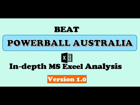 Powerball Australia | In-depth MS Excel analysis Version 1.0  | Increase your lottery winning chance