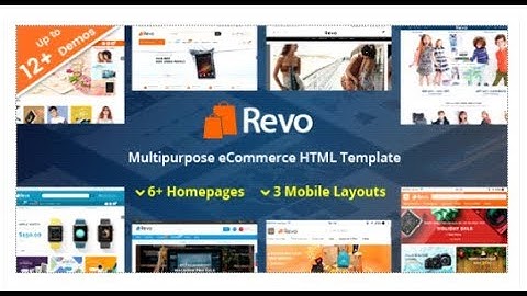 Revo - Responsive MultiPurpose HTML 5 Template (Mobile Layouts  | Themeforest Templates