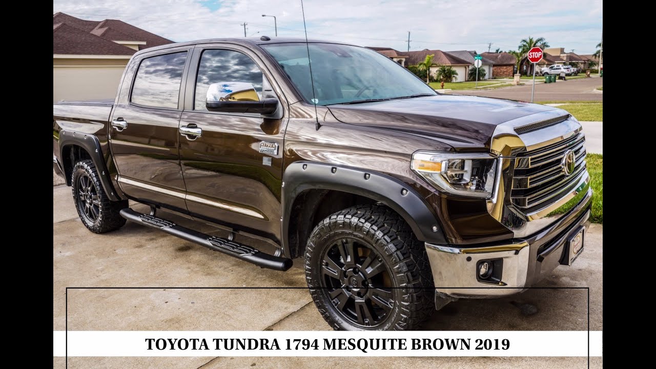 TOYOTA TUNDRA 1794 2019 MESQUITE BROWN REVIEW - YouTube