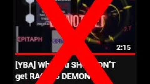 YBA - Why you SHOULD get Raging Demon