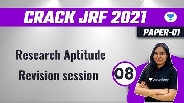 8:30 AM - Crack JRF 2021 | Research Aptitude by Charu Goyal | Revision Session
