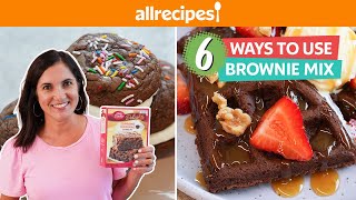6 Ways to Use a Box of Brownie Mix | Pizza, Waffles, Truffles, Cake, &amp; more!