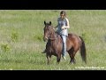 Boosmals holly  riding bareback outside  valley view ranch