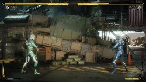 MK11 custom Frost: bomb/dd3: 52% armor break interactable combo